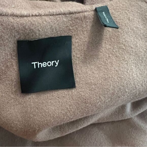 Theory Clairene Vest DF Luxe New Divide Wool Cashmere Hooded Vest Coat oversize - Picture 7 of 9